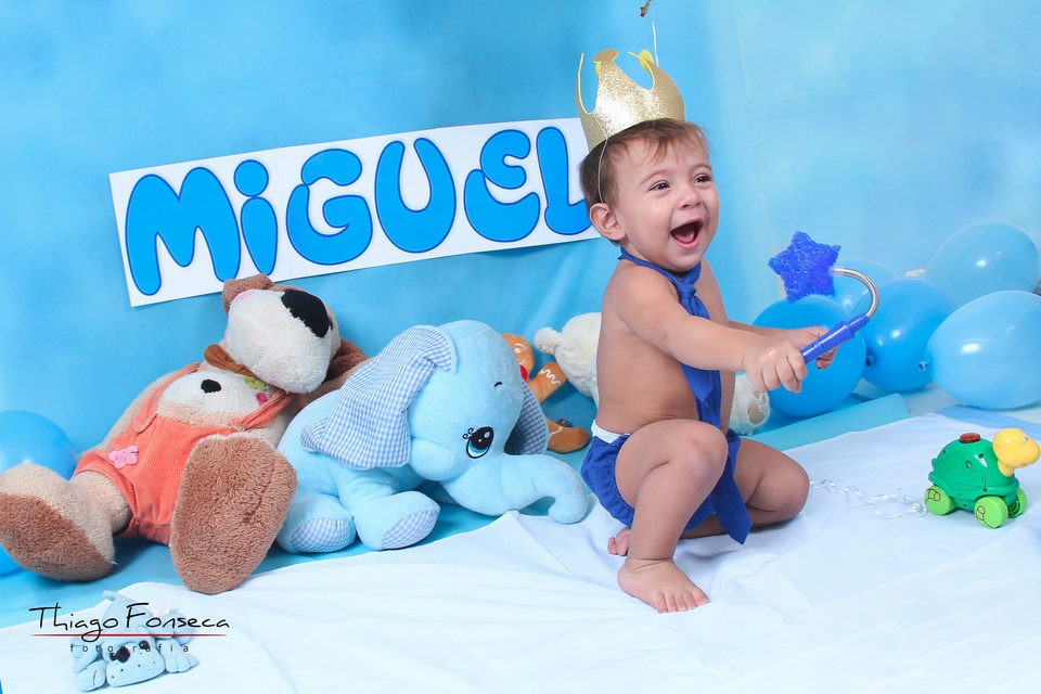 Ensaio Smash the cake - Miguel 1 aninho