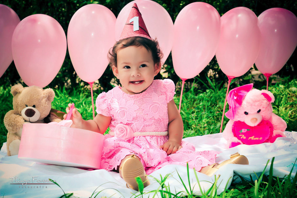 Ensaio Smash the cake - Anna Alice 1 aninho